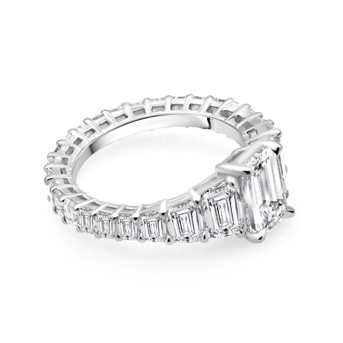 Emerald Cut Diamond Ring