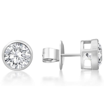 Round Bezel Studs
