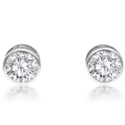 Round Bezel Studs