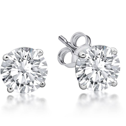 3ct Round Studs