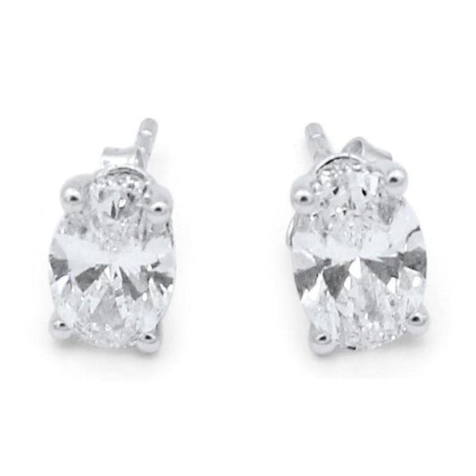Ovals with a Hidden Halo Studs